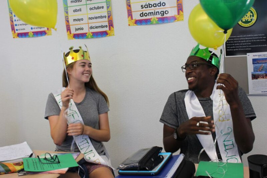 Seniors Kalea Frank and Ronald Clinton both got crowned in their class on Thursday during 4th period. 