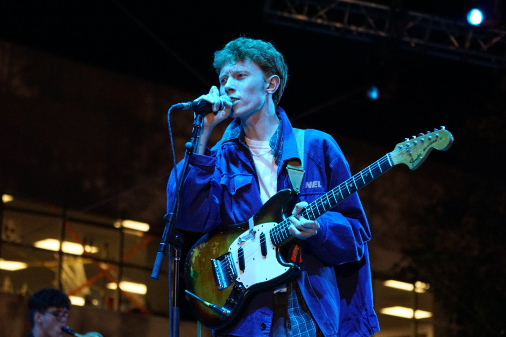 Krule and his band's versatility of different instruments produced a change in music compared to other performers at the festival. 