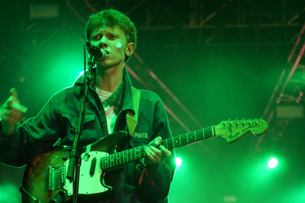 King Krule played a set that lasted about 45 minutes and played one of hits, "Baby Blue".