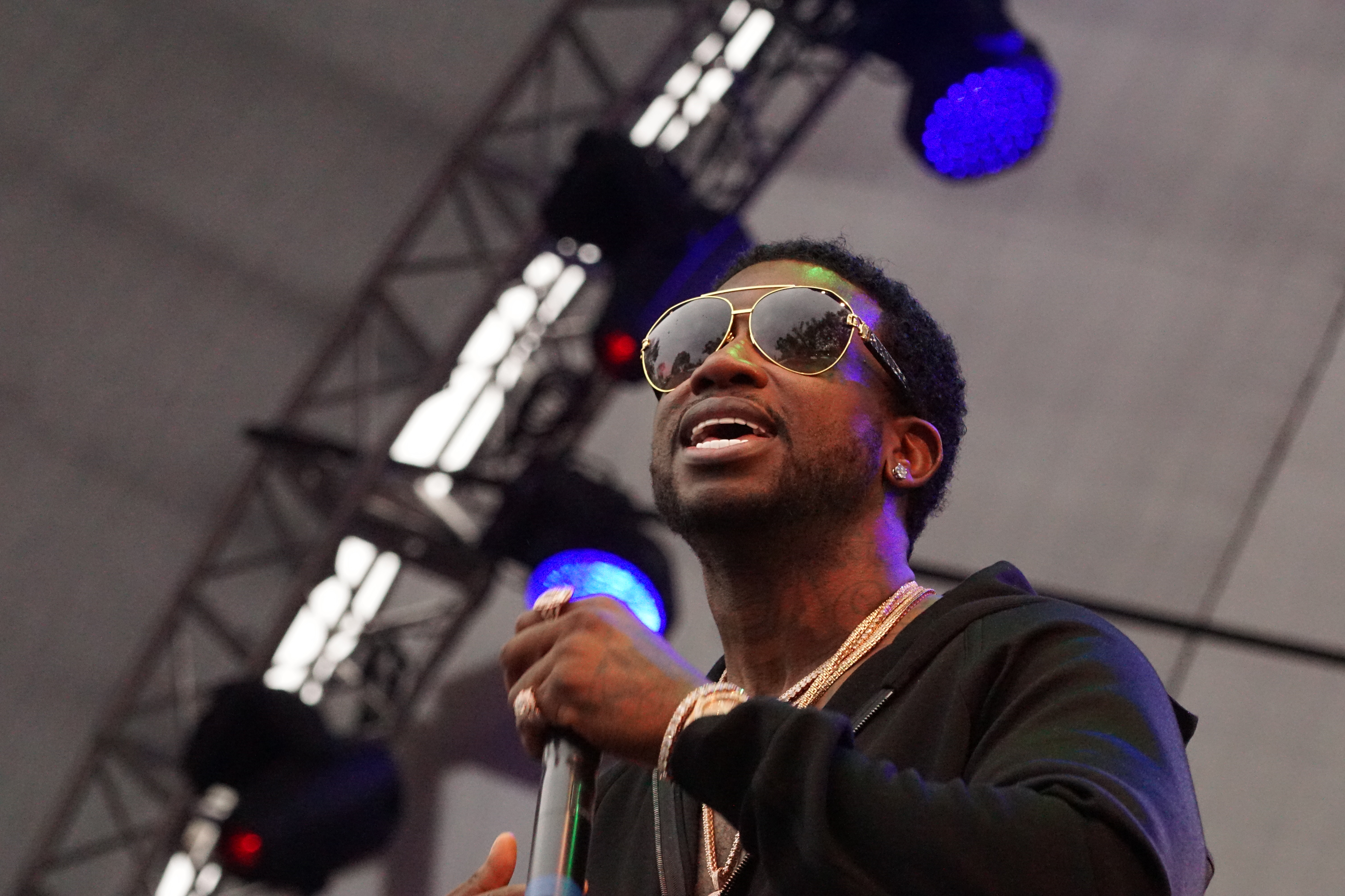 Gucci Mane arrived to the Beach Goth stage Sunday afternoon, after 2 years since his last performance in Santa Ana.