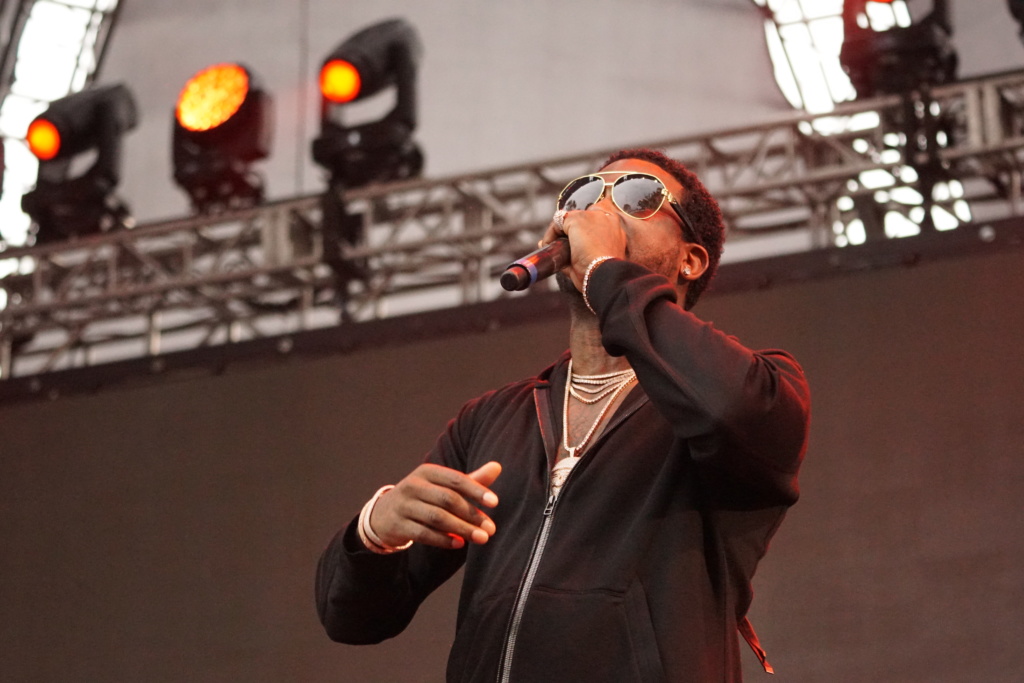 New material was also performed during the set, as he opened with his song "First Day Out."