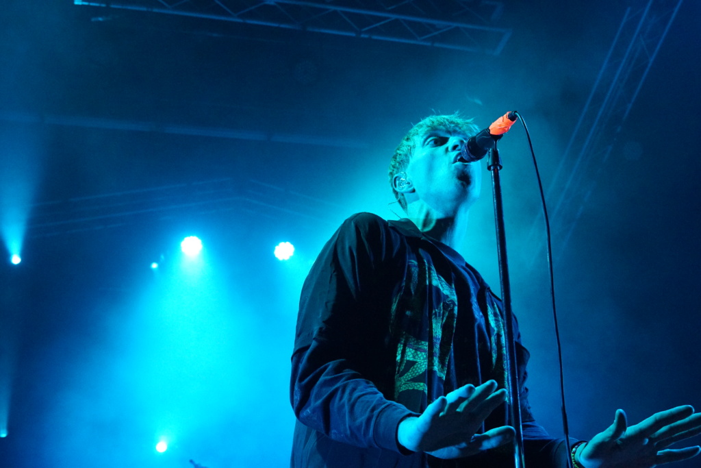 Despite the closing of one the outdoor stages and flooding throughout the festival grounds, The Drums performed an electrifying set.