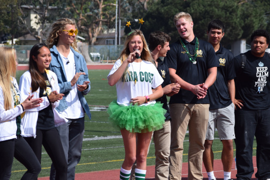 Surf team captain, Amelie talks to the Costa students about their undefeated record so far this season.