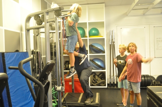 Members of the Mira Costa High School surf team have the option of attending workouts at Level 10 Fitness on Tuesday and/or Thursday. 