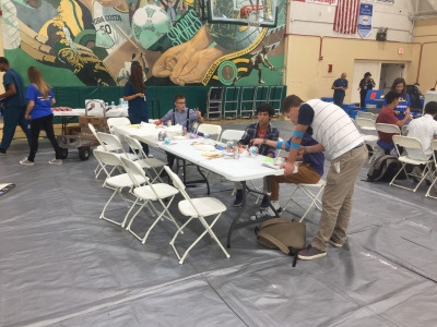 Donators are given free refreshments to help regenerate blood after they have donated.