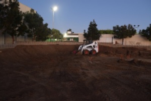 The skatepark is currently under construction and is expected to be finished in coming weeks.