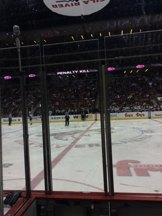While in Phoenix, my dad and I went to nearby Glendale AZ to go see an Arizona Coyotes hockey game. This was the day before we left back to Cali, and one of the main reasons that we went to AZ.