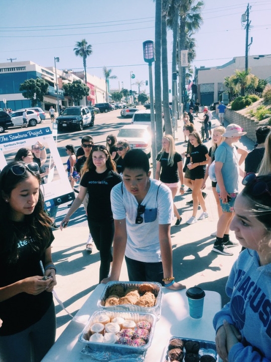 At the Manhattan Beach Pier on April 30, there is also a walk to raise money for the Samburu Project that is right next to our bake sale. Due to this all of the hungry walkers wanted a treat so there was a lot of foot traffic due to this great event for a great cause. 