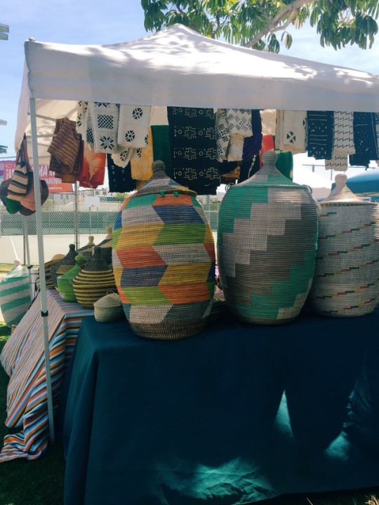 The Hermosa Beach Farmer’s Market at the Clark Field parking lot is open to South Bay locals and tourists. On Friday, April 28, 2017, the market sold Jamaican hand woven bins, bags, purses, and blankets to customers. 