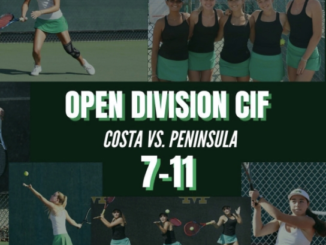 The Mira Costa girls tennis team fell short to Peninsula in their first match of the CIF tournament. Photo Courtesy/ mchs.girlstennis